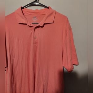 Peter Millar Seaside Wash Polo Shirt Size Large Pink Golf Short Sleeve Outdoor
